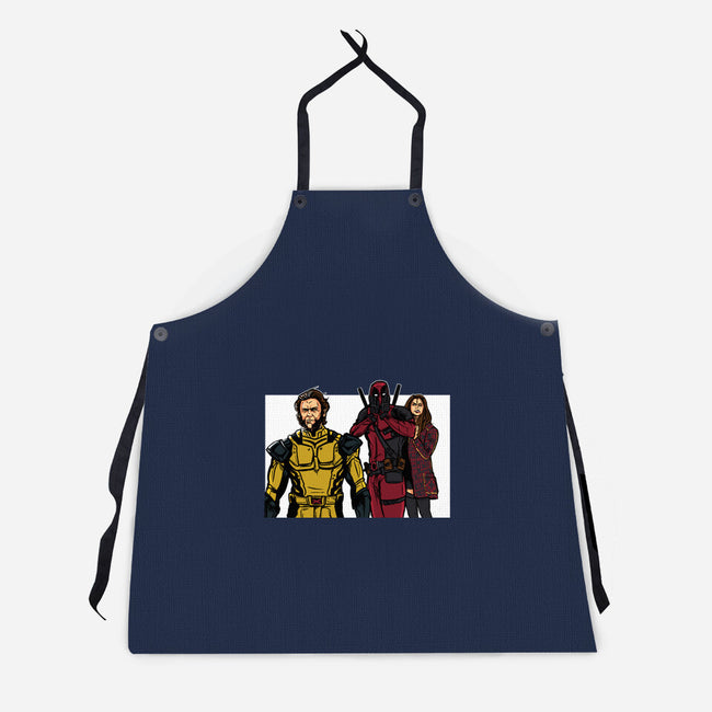 Distracted Deadpool-Unisex-Kitchen-Apron-AndreusD