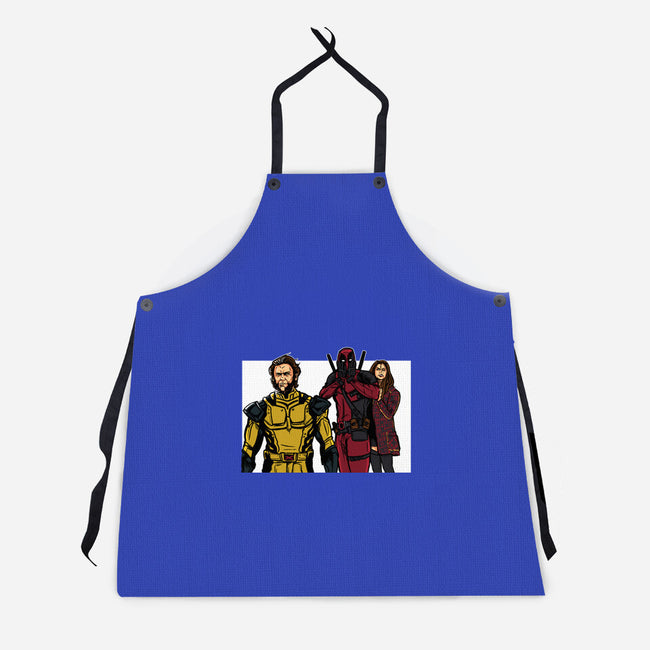 Distracted Deadpool-Unisex-Kitchen-Apron-AndreusD