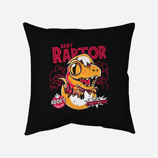 Baby Raptor-None-Removable Cover-Throw Pillow-estudiofitas