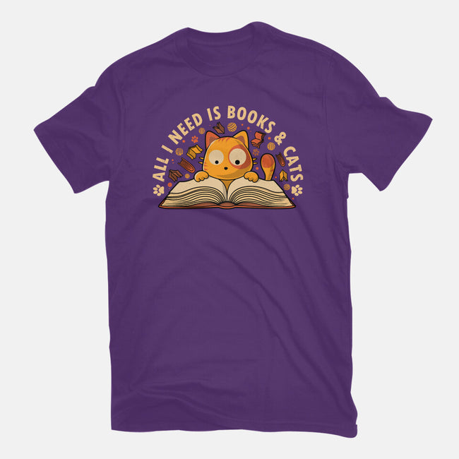 All I Need Is Books And Cats-Mens-Premium-Tee-erion_designs