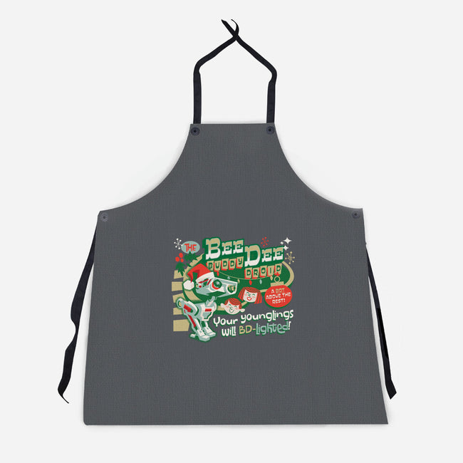 The Buddy Droid-Unisex-Kitchen-Apron-Wheels