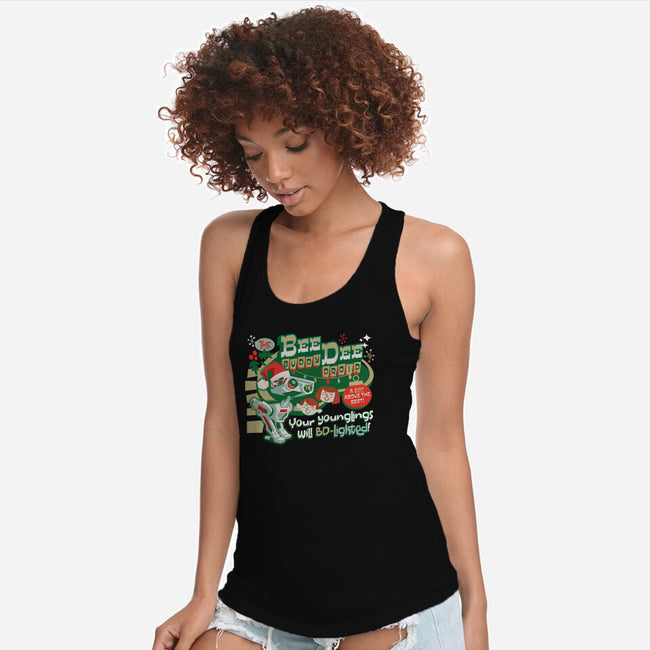 The Buddy Droid-Womens-Racerback-Tank-Wheels