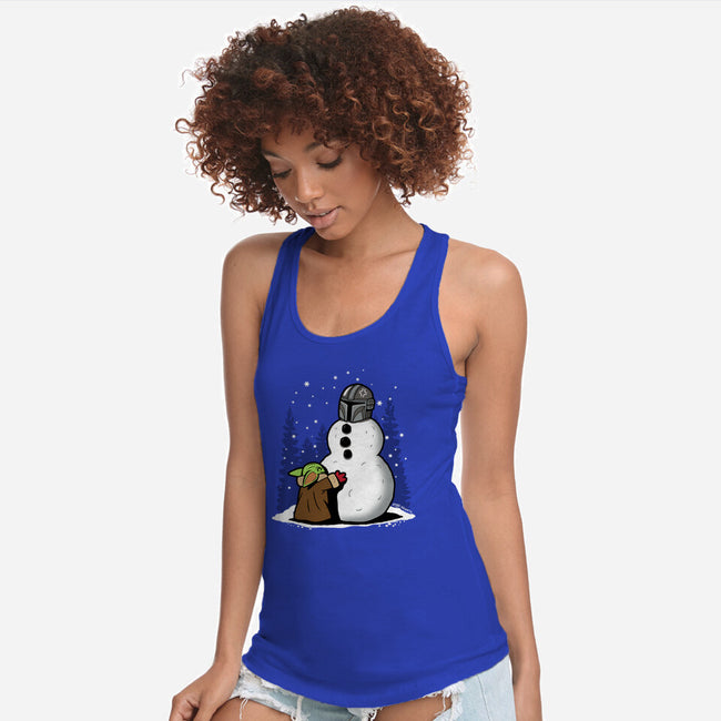 The Best Snowman In The Parsec-Womens-Racerback-Tank-Boggs Nicolas