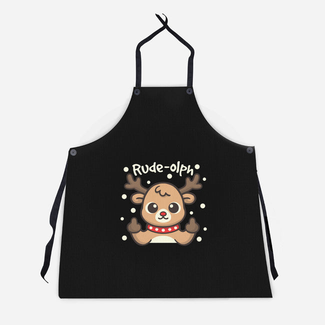 Rude Olph-Unisex-Kitchen-Apron-NemiMakeit