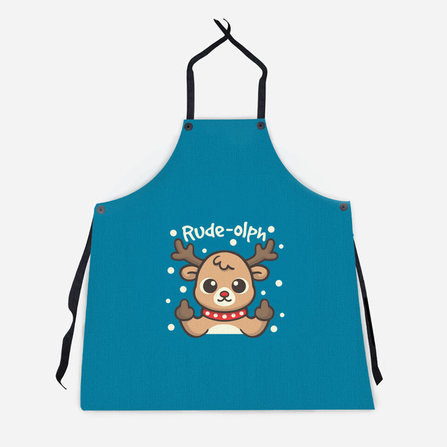 Rude Olph-Unisex-Kitchen-Apron-NemiMakeit