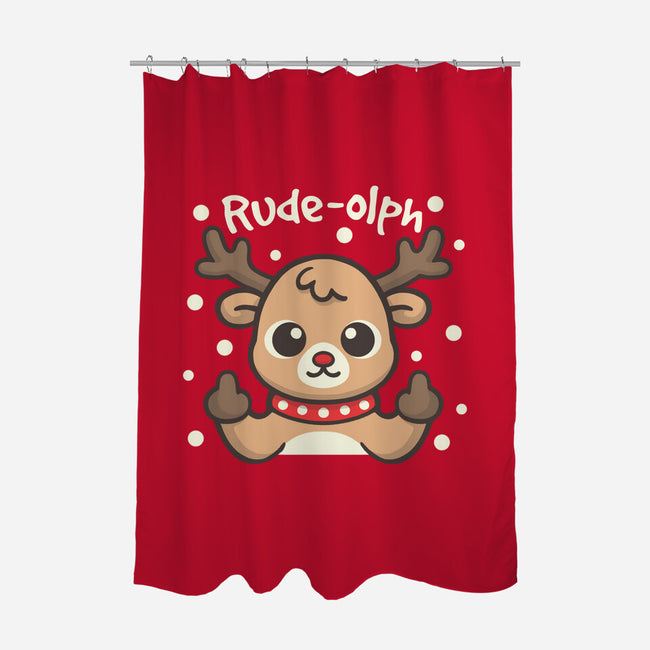 Rude Olph-None-Polyester-Shower Curtain-NemiMakeit