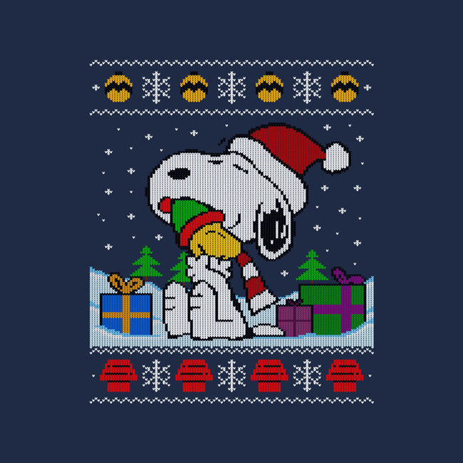 Holiday Beagle-Womens-Basic-Tee-drbutler