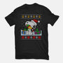 Holiday Beagle-Unisex-Basic-Tee-drbutler