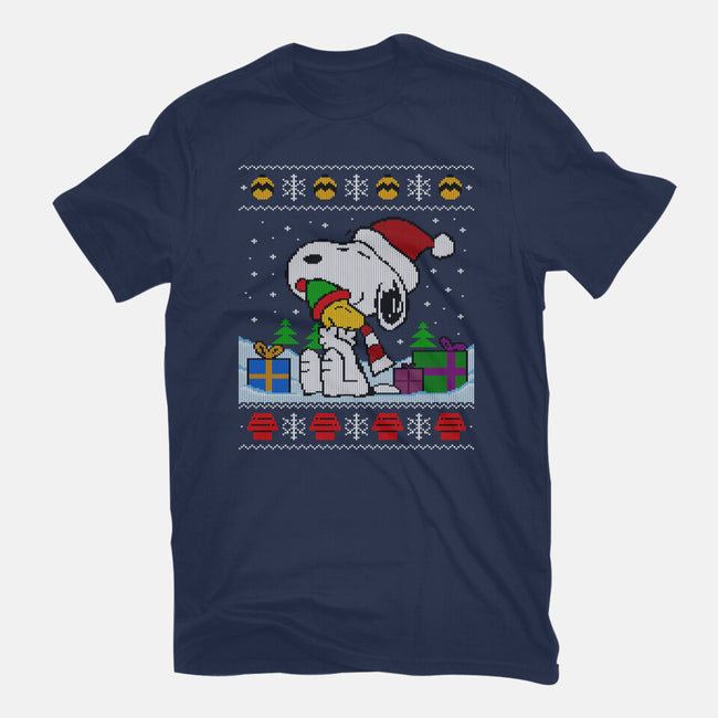 Holiday Beagle-Unisex-Basic-Tee-drbutler