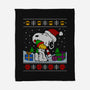 Holiday Beagle-None-Fleece-Blanket-drbutler