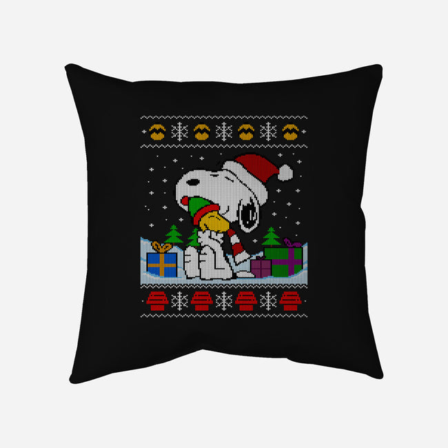 Holiday Beagle-None-Removable Cover-Throw Pillow-drbutler