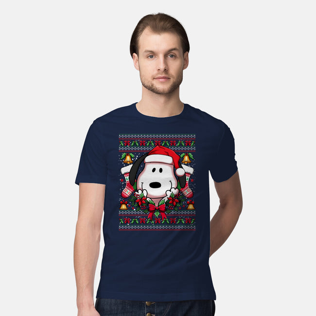 Snoopy Christmas Sweater-Mens-Premium-Tee-JamesQJO