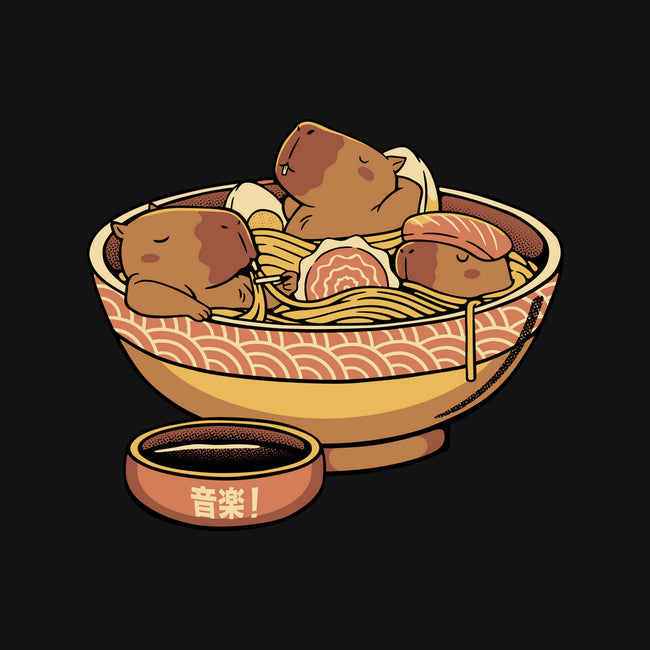 Capybara Cute Ramen-None-Glossy-Sticker-tobefonseca