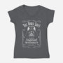 The Dark Side's Whiskey-Womens-V-Neck-Tee-NMdesign