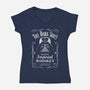 The Dark Side's Whiskey-Womens-V-Neck-Tee-NMdesign