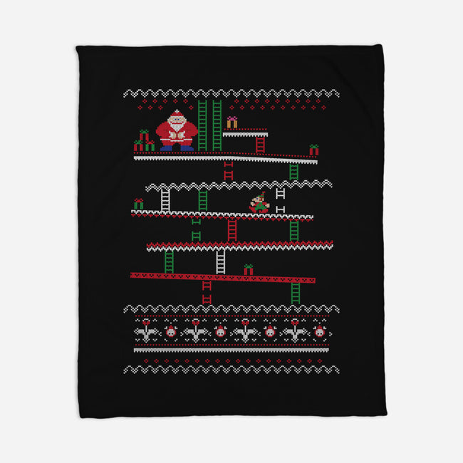 Arcade Climber Christmas-None-Fleece-Blanket-WhosTonyRamos