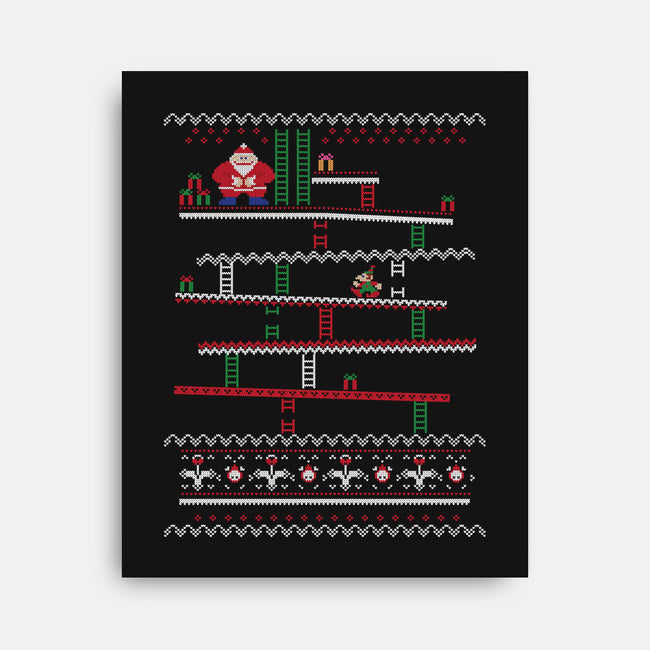 Arcade Climber Christmas-None-Stretched-Canvas-WhosTonyRamos