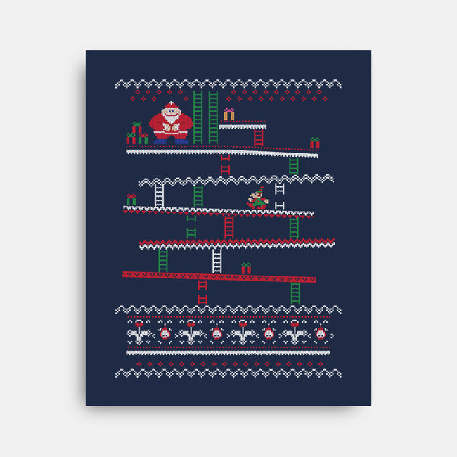 Arcade Climber Christmas-None-Stretched-Canvas-WhosTonyRamos