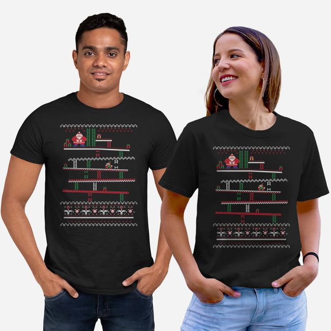 Arcade Climber Christmas-Unisex-Basic-Tee-WhosTonyRamos