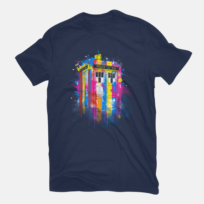 Rainbow Tardis-Mens-Premium-Tee-kharmazero