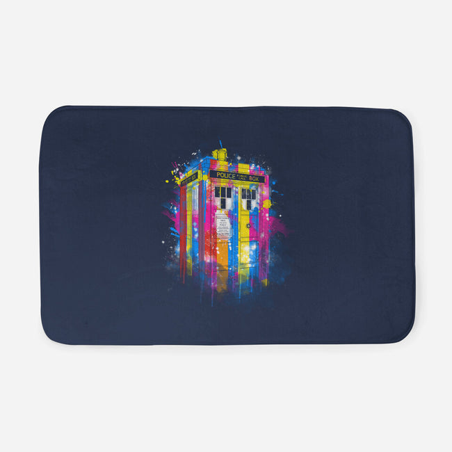 Rainbow Tardis-None-Memory Foam-Bath Mat-kharmazero