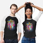 Rainbow Tardis-Unisex-Baseball-Tee-kharmazero