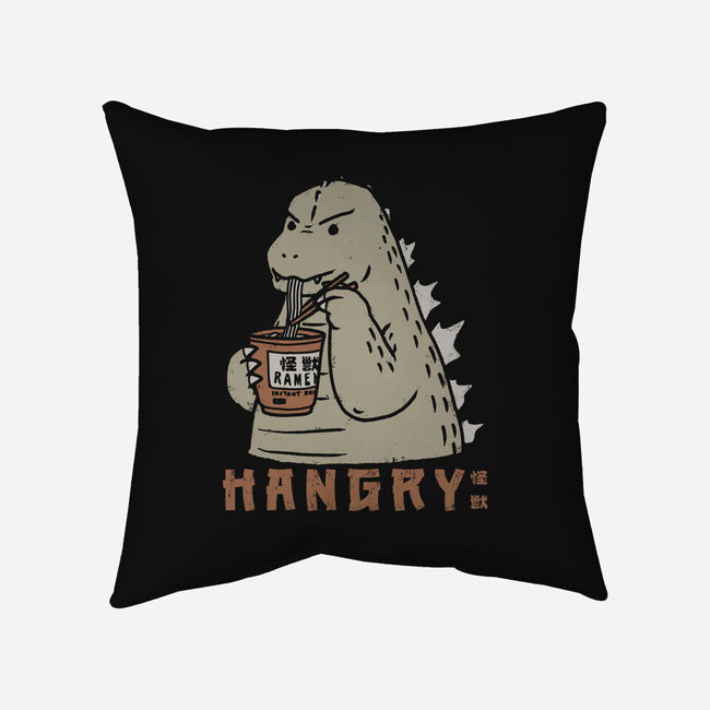 Hangry Kaiju-None-Removable Cover-Throw Pillow-pigboom