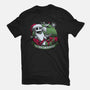 Skeleton Christmas Halloween-Womens-Fitted-Tee-Studio Mootant