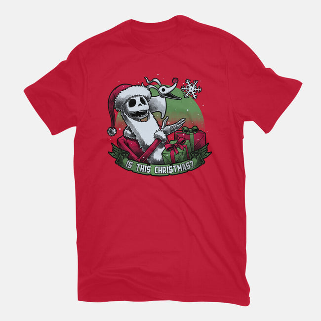 Skeleton Christmas Halloween-Unisex-Basic-Tee-Studio Mootant