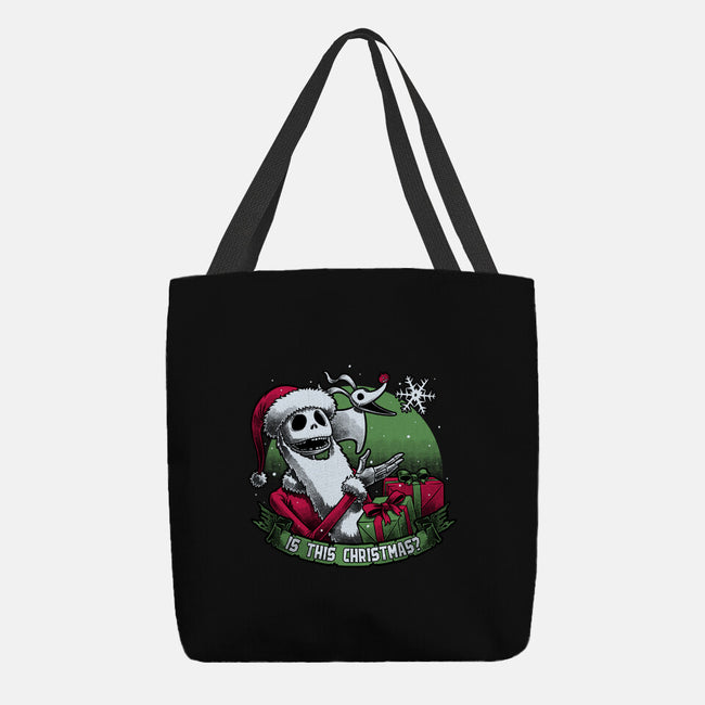 Skeleton Christmas Halloween-None-Basic Tote-Bag-Studio Mootant