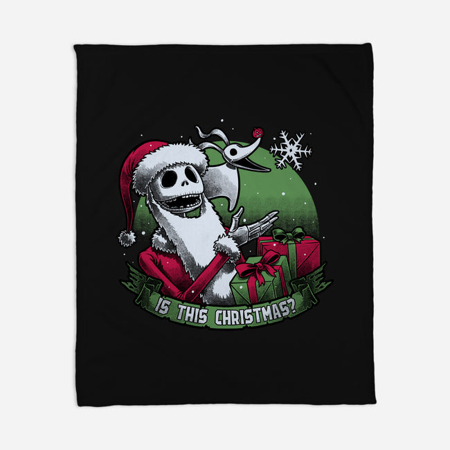 Skeleton Christmas Halloween-None-Fleece-Blanket-Studio Mootant