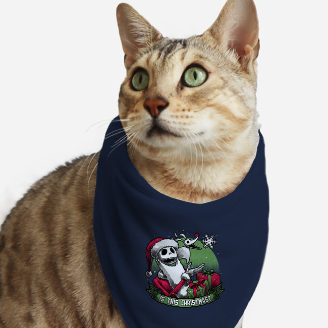 Skeleton Christmas Halloween-Cat-Bandana-Pet Collar-Studio Mootant