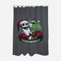 Skeleton Christmas Halloween-None-Polyester-Shower Curtain-Studio Mootant