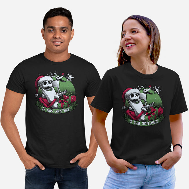 Skeleton Christmas Halloween-Unisex-Basic-Tee-Studio Mootant