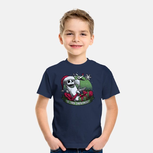 Skeleton Christmas Halloween-Youth-Basic-Tee-Studio Mootant