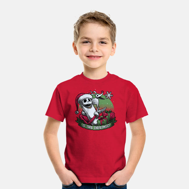 Skeleton Christmas Halloween-Youth-Basic-Tee-Studio Mootant