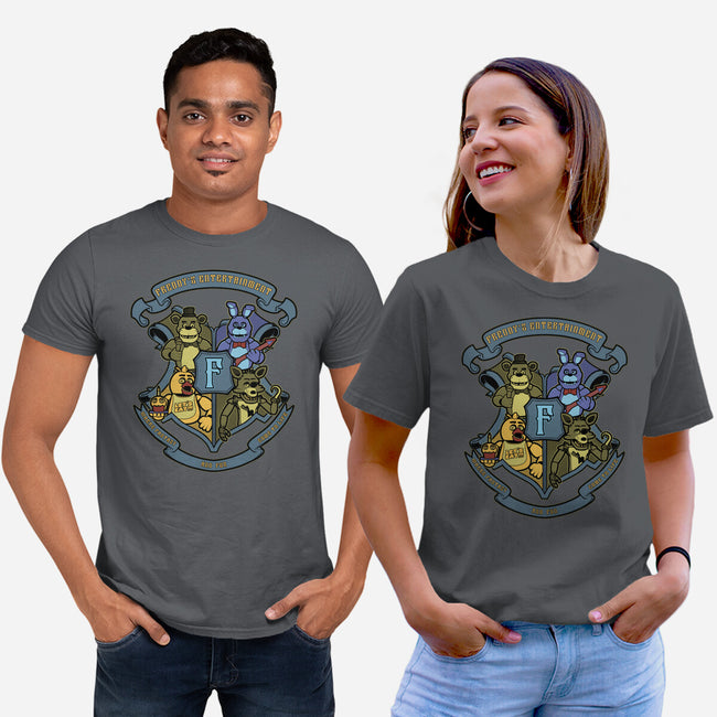 Freddy's Entertainment-Unisex-Basic-Tee-Astrobot Invention