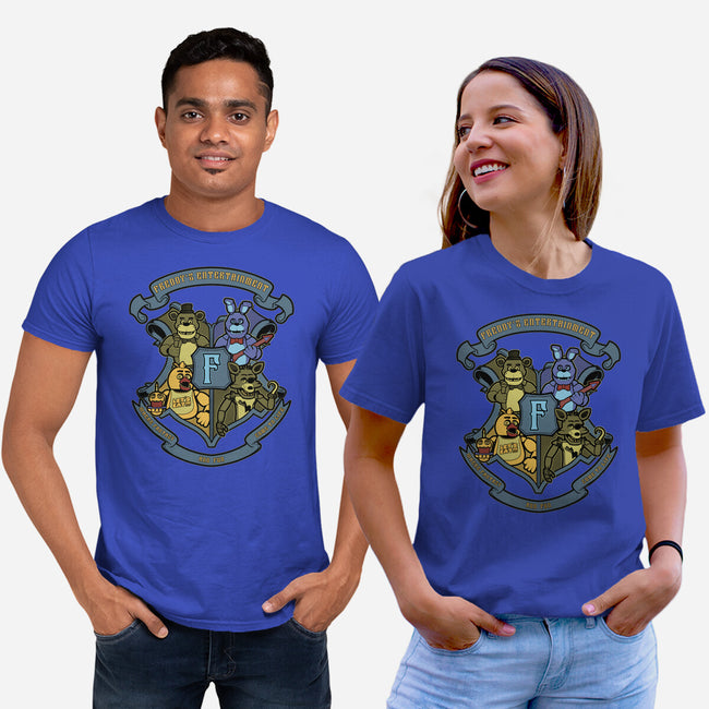 Freddy's Entertainment-Unisex-Basic-Tee-Astrobot Invention