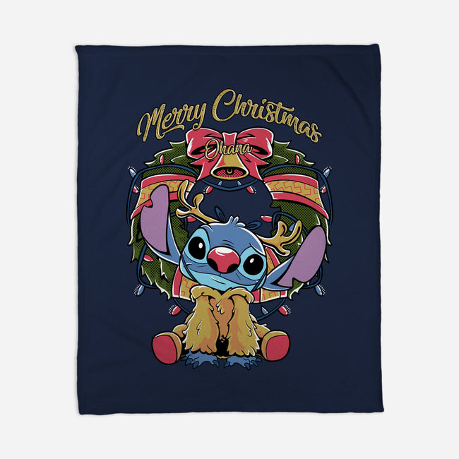 Stitch Christimas-None-Fleece-Blanket-Nihon Bunka