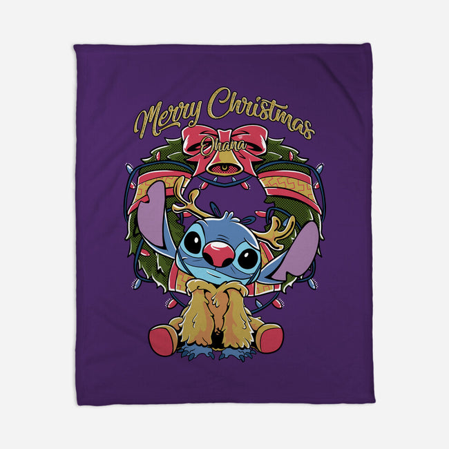 Stitch Christimas-None-Fleece-Blanket-Nihon Bunka