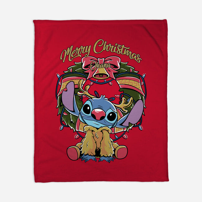 Stitch Christimas-None-Fleece-Blanket-Nihon Bunka