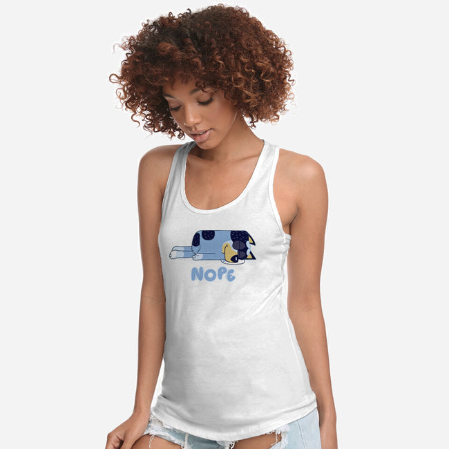 Nope Dad-Womens-Racerback-Tank-rocketman_art