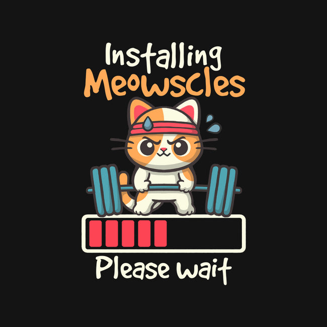 Installing Meowscles-Unisex-Baseball-Tee-NemiMakeit