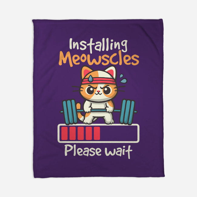 Installing Meowscles-None-Fleece-Blanket-NemiMakeit