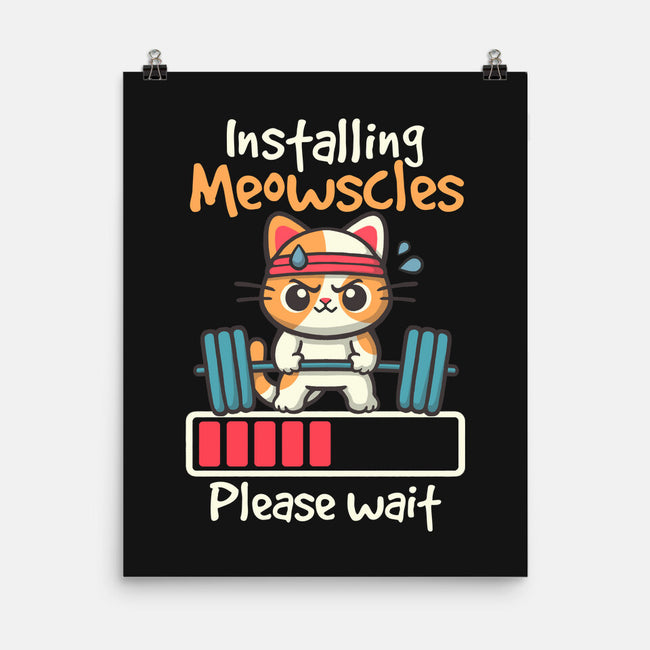 Installing Meowscles-None-Matte-Poster-NemiMakeit