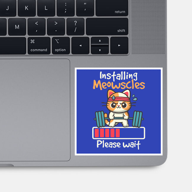 Installing Meowscles-None-Glossy-Sticker-NemiMakeit