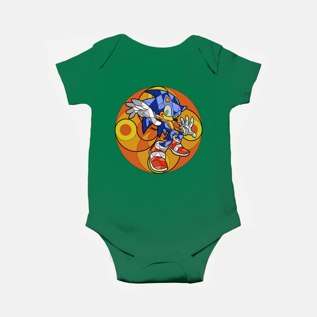 Geometric Runner-Baby-Basic-Onesie-nickzzarto