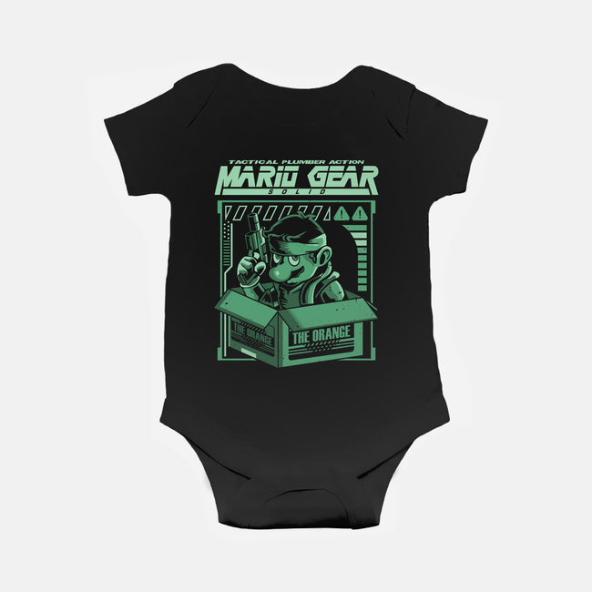 Solid Mario-Baby-Basic-Onesie-arace