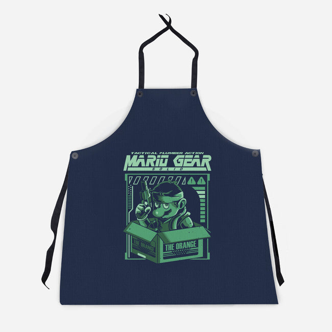 Solid Mario-Unisex-Kitchen-Apron-arace