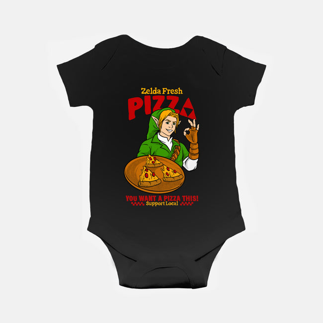 Fresh Pizza-Baby-Basic-Onesie-spoilerinc